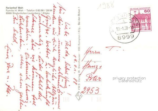 Stiefenhofen Lautenberg Ferienhof Weh – Bild 2
