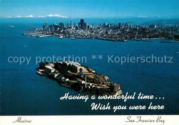 San Francisco California Fliegeraufnahme mit Alcatraz