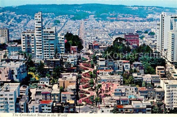 San Francisco California Fliegeraufnahme with Lombard Street