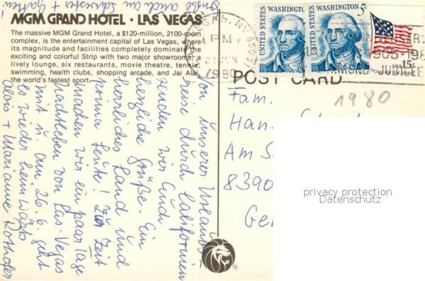 Las Vegas Nevada MGM Grand Hotel – Bild 2