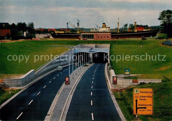 Rendsburg Strassentunnel unter dem Nord-Ostsee-Ka