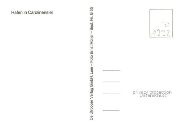 Carolinensiel Ostfriesland Hafen – Bild 2