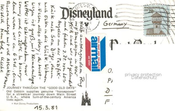 Pferdebahn Disneyland California – Bild 2