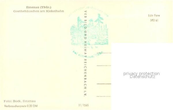 Goethe Johann Wolfgang von Wanderers Nachtlied Ilmenau Goethehäusc – Bild 2