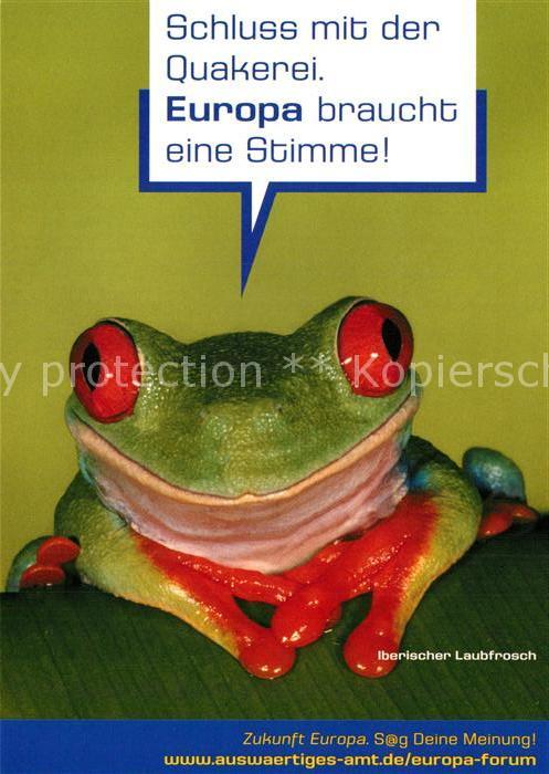 Froesche Iberischer Laubfrosch Politik Europa