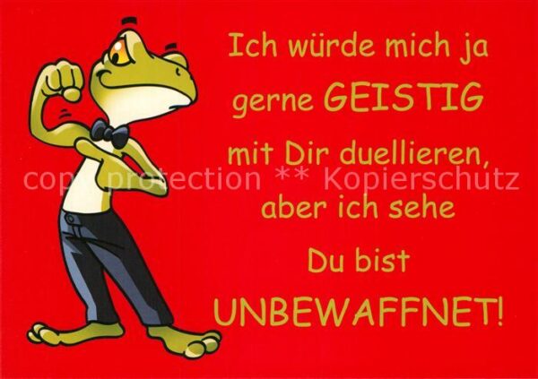 Vermenschlicht Frosch Werbung Dinamix