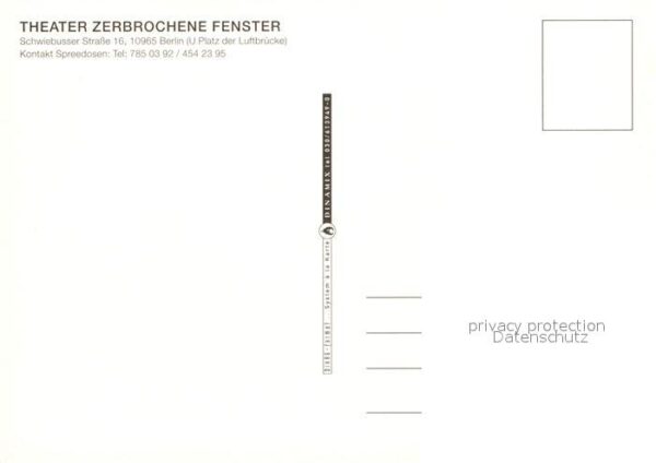 Theater Zerbrochene Fenster Berlin Spreedosen P – Bild 2