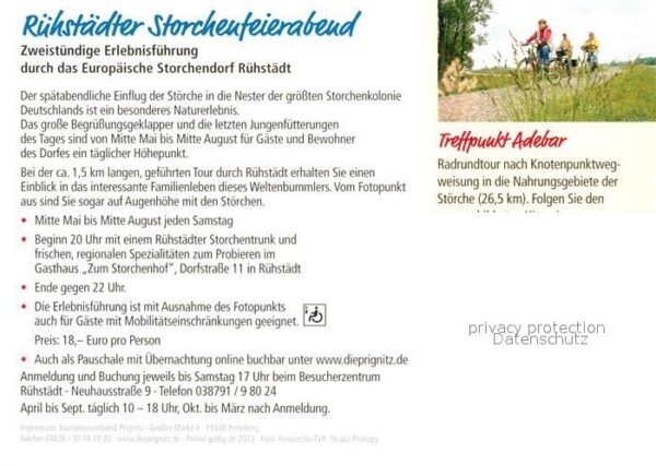 Storch Rühstädt Erlebnisführung Storchenfeiera – Bild 2