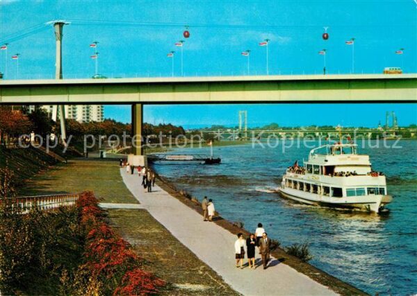 Motorschiffe Köln Zoobrücke Rheinseilbahn Müllheimer