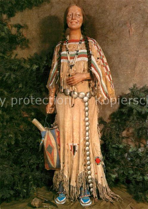 Indianer Native American Schwarzfuss-Indianerin Karl-May-Museum