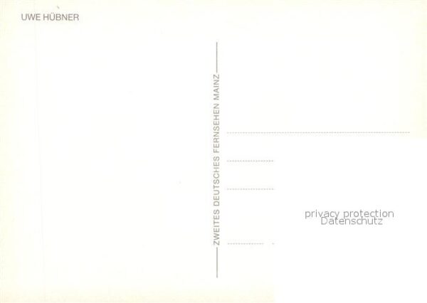 Persoenlichkeiten Uwe Hübner Autogramm ZDF – Bild 2