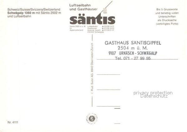 Seilbahn Schwägalp Säntis – Bild 2