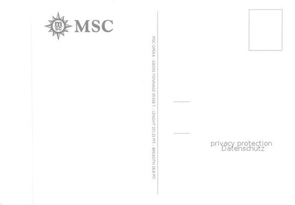 Schiffe Ships Navires MSC Opera – Bild 2