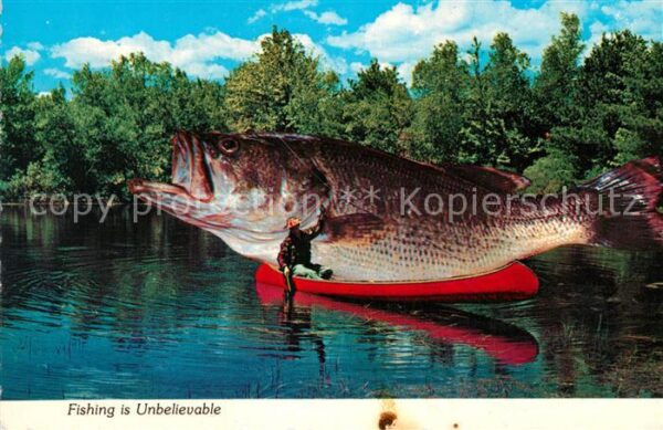 Fotomontage Fotocollage Fishing Angler