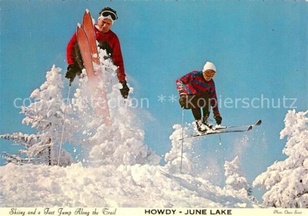 Skispringen Shiing Fast Jump Howdy June Lake