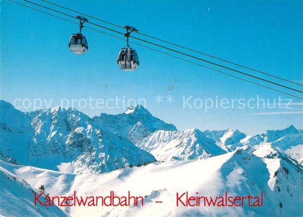 Seilbahn Kanzelwand Kleinwalsertal Widderstein