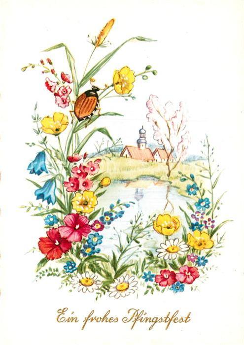 Pfingsten Pentecost Pentecote Miakäfer Blumen