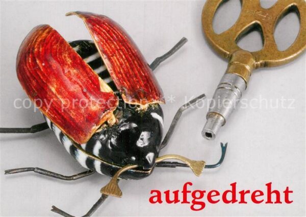 Maikaefer Cockchafer Hanneton Werbung Kombiticket Uhrenkabinett Kasse