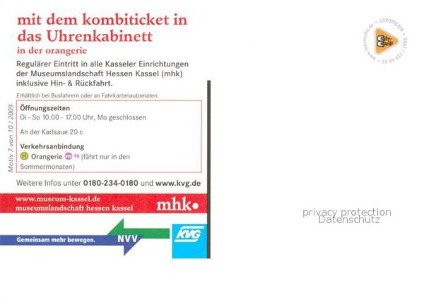 Maikaefer Cockchafer Hanneton Werbung Kombiticket Uhrenkabinett Kasse – Bild 2