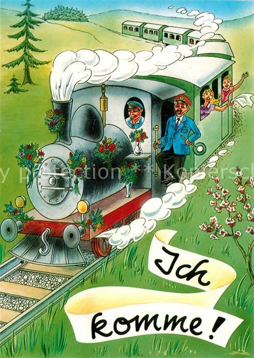Lokomotive Eisenbahn Lokführer Schaffner