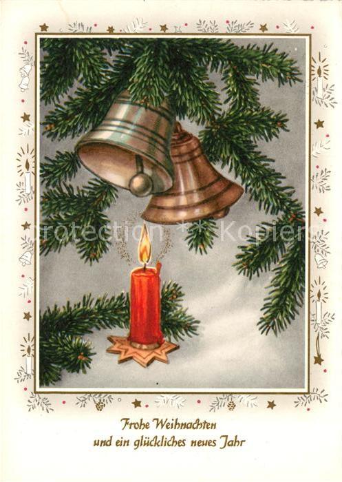 Weihnachten Neujahr Kirchenglocken Kerze
