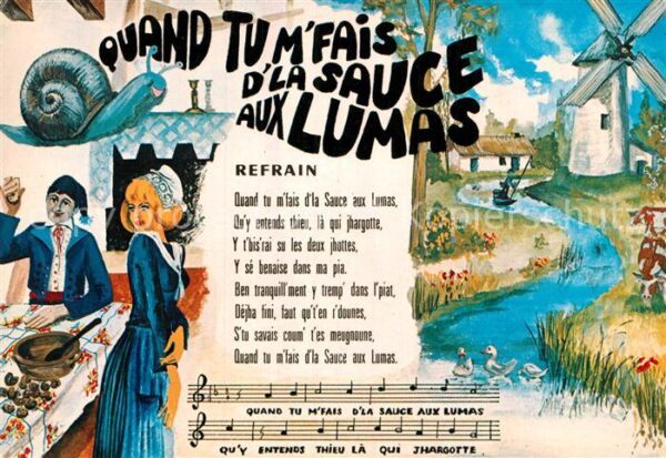Liederkarte Quand tu m'fais d_la Sauce aux Lumas