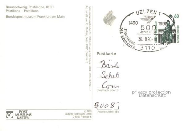 Postbote Brieftraeger Braunschweig Postillione 1850 – Bild 2