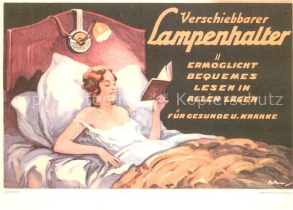 Werbung Reklame Lampenhalter