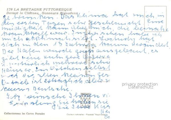 Trachten Frankreich Bretagne Chateau Sonneurs Bigoudens – Bild 2