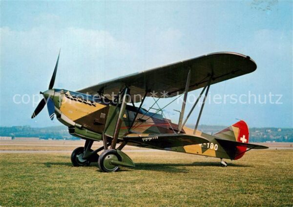 Flugzeuge Militaria C 35 Hispano-Suiza HS 77 Schweiz