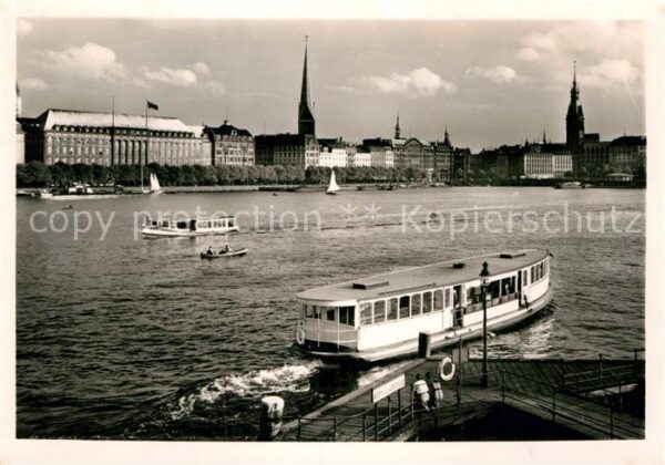 Motorboote Hamburg Binnenalster Alsterdamm