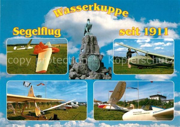 Segelflug Gliding Vol-Voile Vuolo-a-Vela Wasserkuppe Rhön Fliegerdenkmal