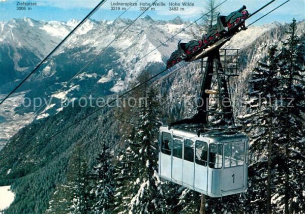 Seilbahn Funivia Ivigna Val Nova Merano
