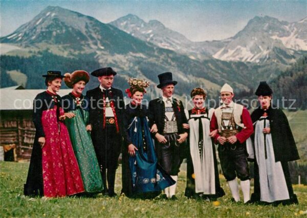 Trachten Oesterreich Kleinwalsertal Volkstracht