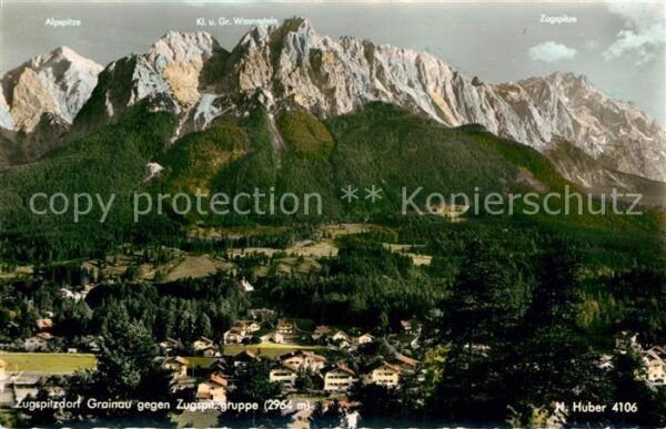 Grainau mit Zugspitzgruppe