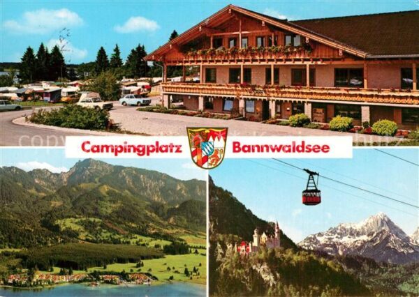 Schwangau Campingplatz Bannwaldsee Panorama Seilb