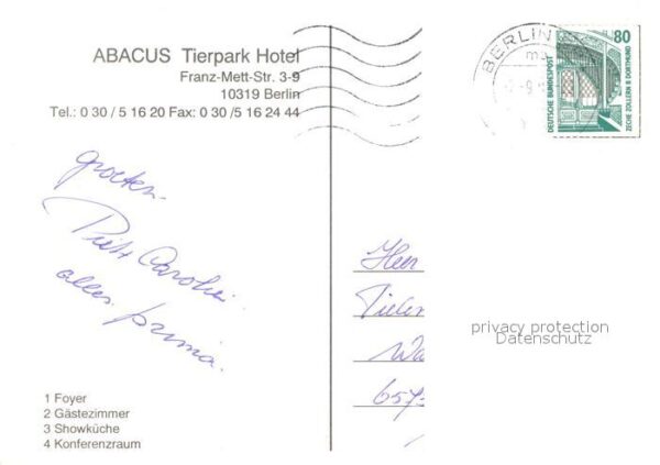 Berlin Abacus Tierpark Hotel Foyer Gästezimmer – Bild 2