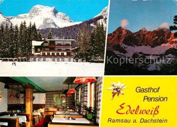 Ramsau Dachstein Steiermark Gasthof Pension Edelweiss Gaststube