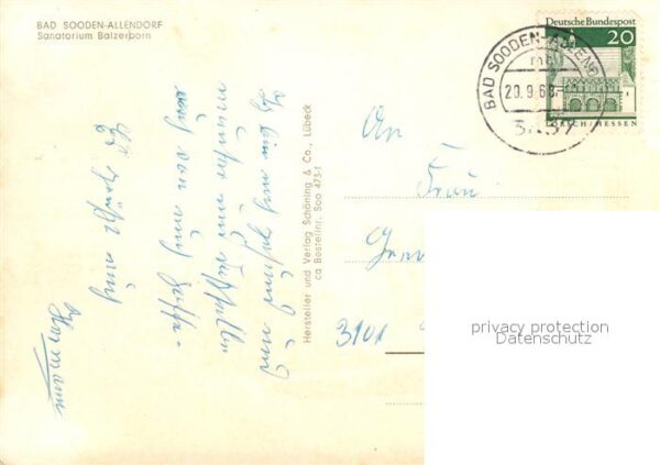 Bad Sooden-Allendorf Sanatorium Balzerborn – Bild 2