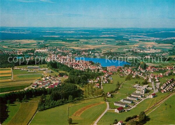 Bad Waldsee Fliegeraufnahme mit Kurgebiet