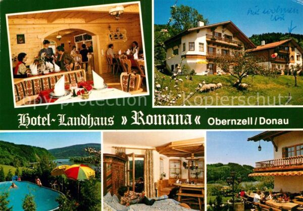 Obernzell Hotel Landhaus Romana Grillterrasse Swi