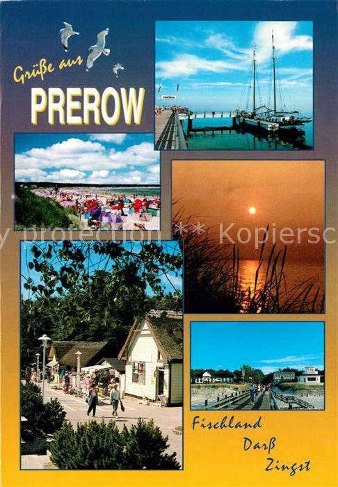 Prerow Ostseebad Strand Seebrücke Stimmungsbild
