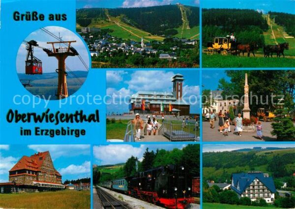 Oberwiesenthal Erzgebirge Panorama Postkutsche Fichtelberghaus Pa