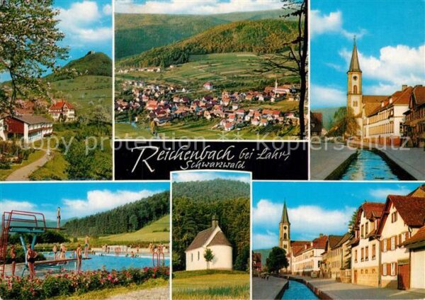 Reichenbach Lahr Panorama Kirche Kanal Schwimmbad Kapell