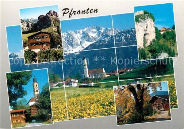 Pfronten Berghaus Kirche Felsenpartie