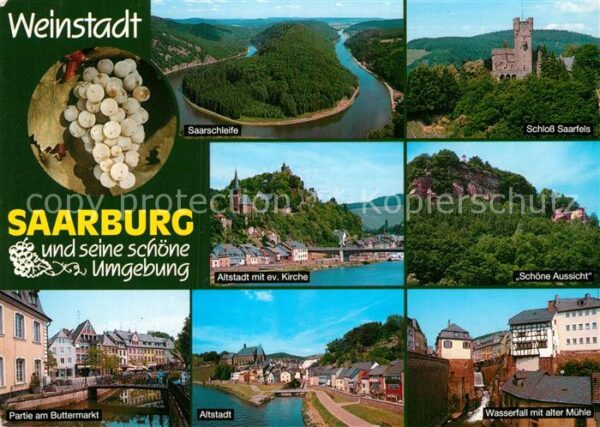 Saarburg Saar Saarschleife Schloss Saarfels Altstadt