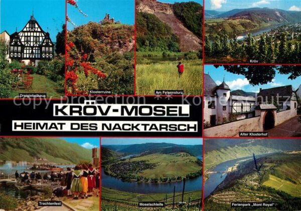 Kroev Mosel Dreigiebelhaus Klosterruine Am Felsenst