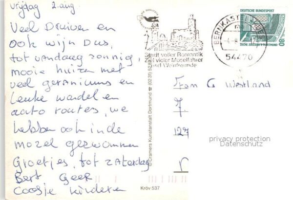 Kroev Mosel Dreigiebelhaus Klosterruine Am Felsenst – Bild 2