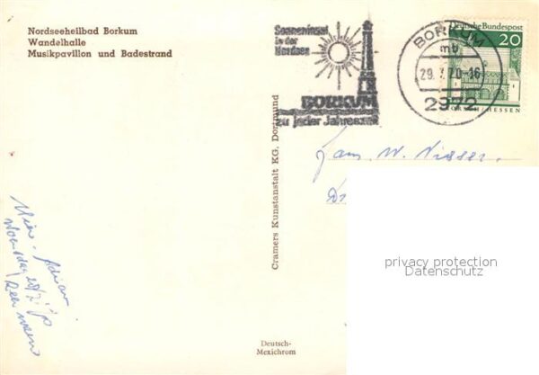 Borkum Wandelhalle Musikpavillon Badestrand – Bild 2