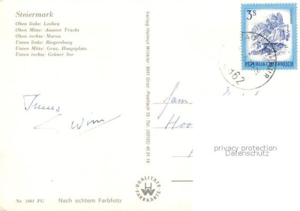 Steiermark Leoben Ausseer Tracht Murau Riegersburg – Bild 2